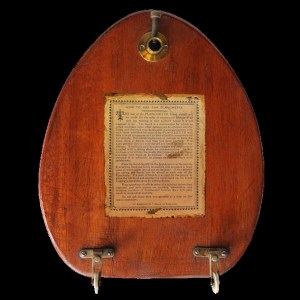 A planchette - the kind of device once used by Harriet Beecher Stowe, to try and make contact with the ghost of Charlotte Bronte. (Creative Commons licence)